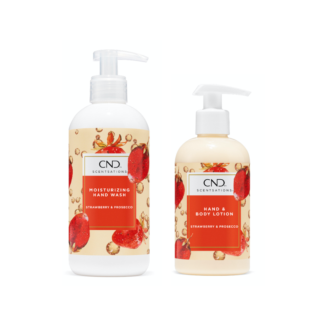 CND™ Scentsations™ Strawberry & Prosecco Wash & Lotion Duo